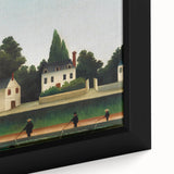 Modern Wall Art – Abstract Modern Art of Landscape and Four Fishermen