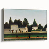 Modern Wall Art – Abstract Modern Art of Landscape and Four Fishermen