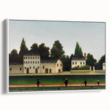 Modern Wall Art – Abstract Modern Art of Landscape and Four Fishermen