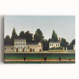 Modern Wall Art – Abstract Modern Art of Landscape and Four Fishermen