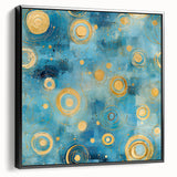 Framed canvas wall art featuring abstract strokes in black and white, showcasing a modern design with a sleek side view, perfect for contemporary decor.