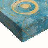 Abstract strokes wall art in vibrant colors, showcasing a close-up of textured canvas details, perfect for modern home decor and artistic interiors.