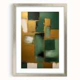 Abstract wall art featuring vibrant strokes in various colors, framed in a stylish silver frame with a mat, ideal for modern home decor.