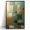Framed abstract wall art featuring dynamic black and white strokes, displayed in a sleek black frame, perfect for modern home decor and art enthusiasts.
