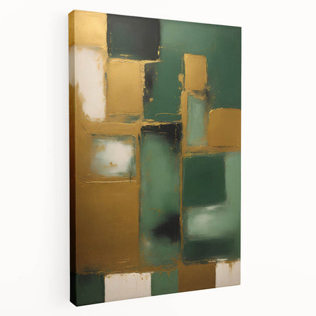 Abstract wall art featuring colorful strokes in vibrant shades of blue, orange, and yellow on a stretched canvas, showcasing a modern artistic flair suitable for home decor. Ideal for contemporary living spaces, this piece adds a dynamic touch to any room's aesthetic.