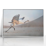 Framed acrylic wall art collection showcasing a modern abstract design with a white frame, set against a minimalist backdrop, perfect for contemporary home decor.