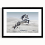 Black-framed wall art collection showcasing a modern abstract design with a white mat, ideal for home decor, office spaces, or gallery displays.