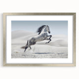 Elegant silver-framed wall art collection featuring a modern geometric design with a white mat, ideal for home decor. Perfect for adding a stylish touch to any room.