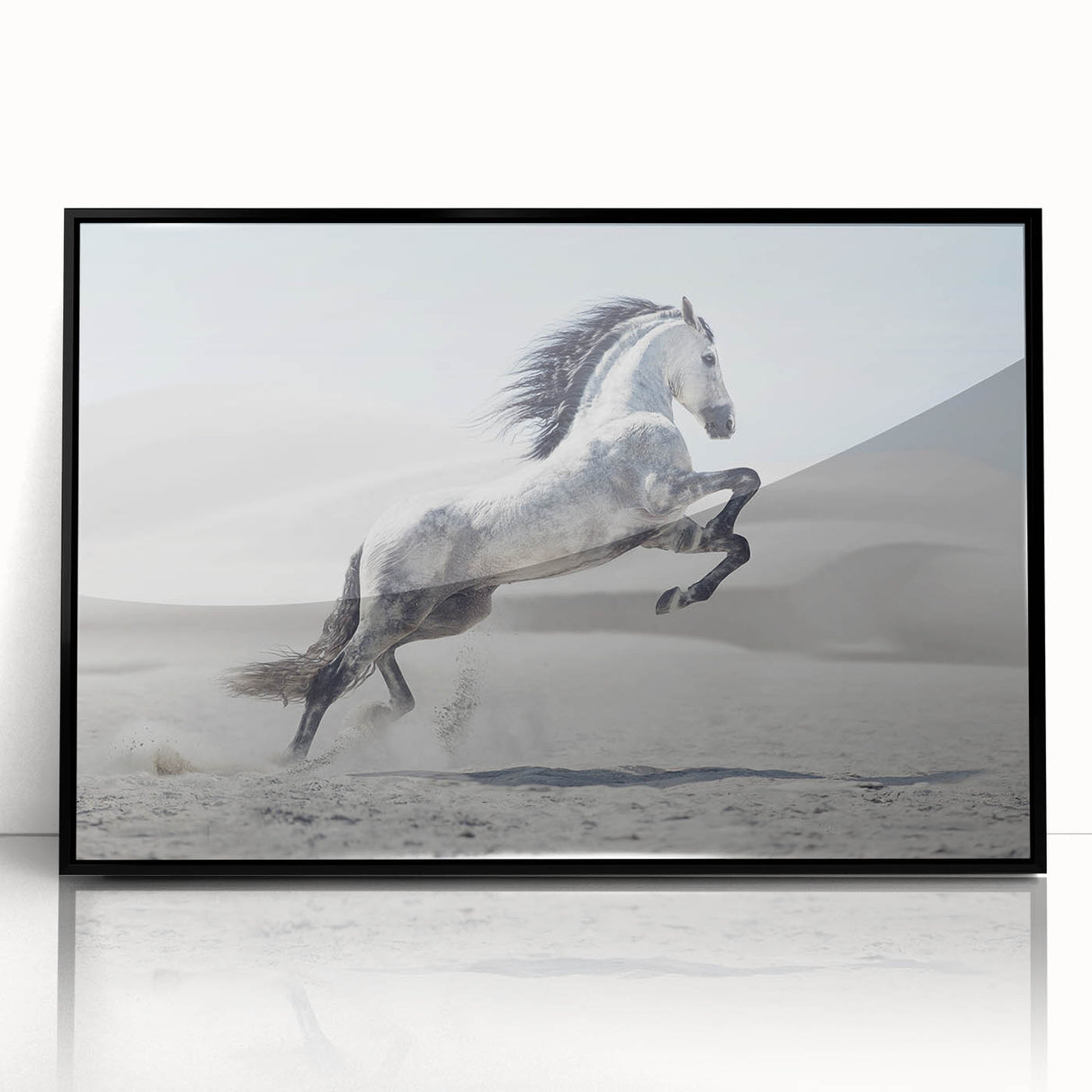 Framed acrylic wall art collection showcasing a modern black design with intricate patterns, displayed in a stylish black frame against a neutral background.