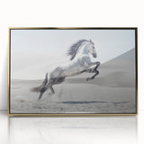 Framed acrylic wall art showcasing an elegant gold design, displayed in a modern setting, perfect for home decor enthusiasts seeking luxury accents.