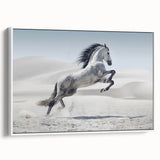 Framed wall art featuring a contemporary abstract design in vibrant colors, displayed against a white backdrop, showcasing its elegant side profile and modern aesthetic.