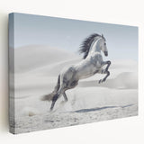 Stretched canvas wall art showcasing a vibrant abstract design in bold colors, viewed from the side to highlight its depth and texture, perfect for modern home decor.