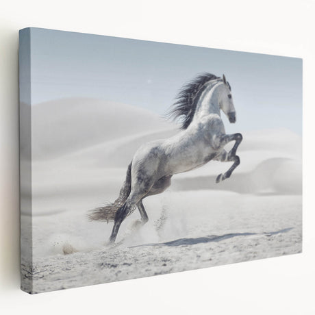 Stretched canvas wall art showcasing a vibrant abstract design in bold colors, viewed from the side to highlight its depth and texture, perfect for modern home decor.