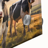 Close-up of a vibrant acrylic wall art piece showcasing an abstract design with bold colors and intricate details, ideal for modern home decor.