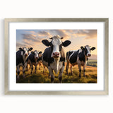 Silver-framed wall art collection featuring a modern design with a white mat, showcasing intricate patterns and a sleek front view, perfect for home decor.