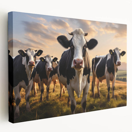 Stretched canvas wall art showcasing a vibrant abstract design with bold colors, displayed at a side angle to highlight its texture and depth, ideal for modern home decor.
