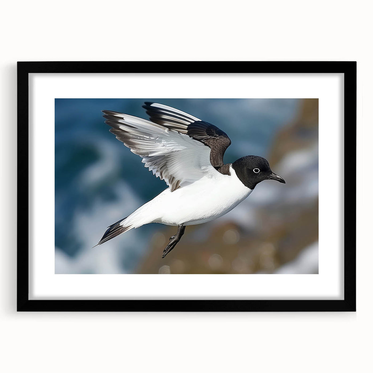 Framed wall art collection featuring a modern black frame and mat, showcasing a vibrant abstract design. Ideal for contemporary home decor, enhancing any living space.