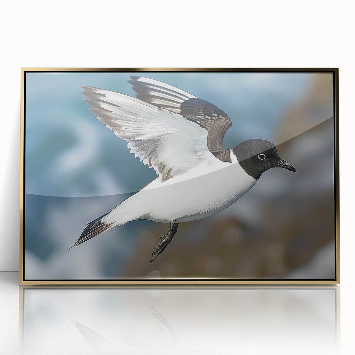 Framed acrylic wall art from the Design 26 collection, showcasing a vibrant abstract design in gold tones, ideal for modern home decor and artistic interiors.