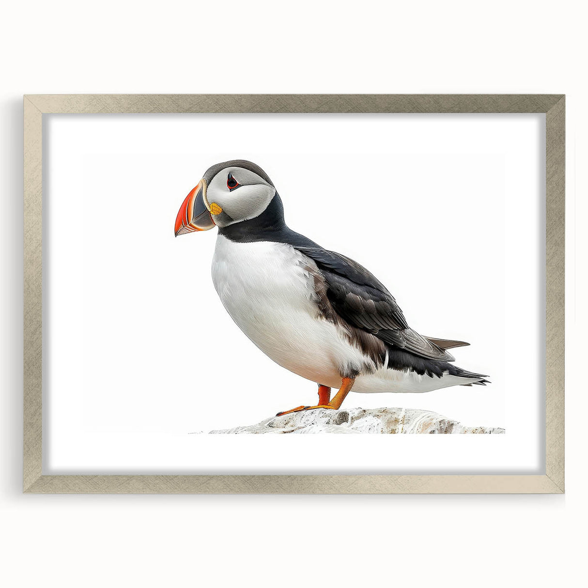 Silver-framed wall art collection featuring a sophisticated mat and elegant design, displayed from the front to highlight its modern aesthetic and versatile decor appeal. Perfect for enhancing interior spaces with a touch of elegance.