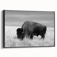 Framed canvas artwork showcasing a modern abstract design with black frame, viewed from the side, ideal for contemporary home decor. Perfect addition to elevate interior aesthetics.