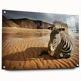 Acrylic wall art collection showcasing vibrant, abstract design in a side view, elegantly displayed with pins against a clean background, perfect for modern decor.
