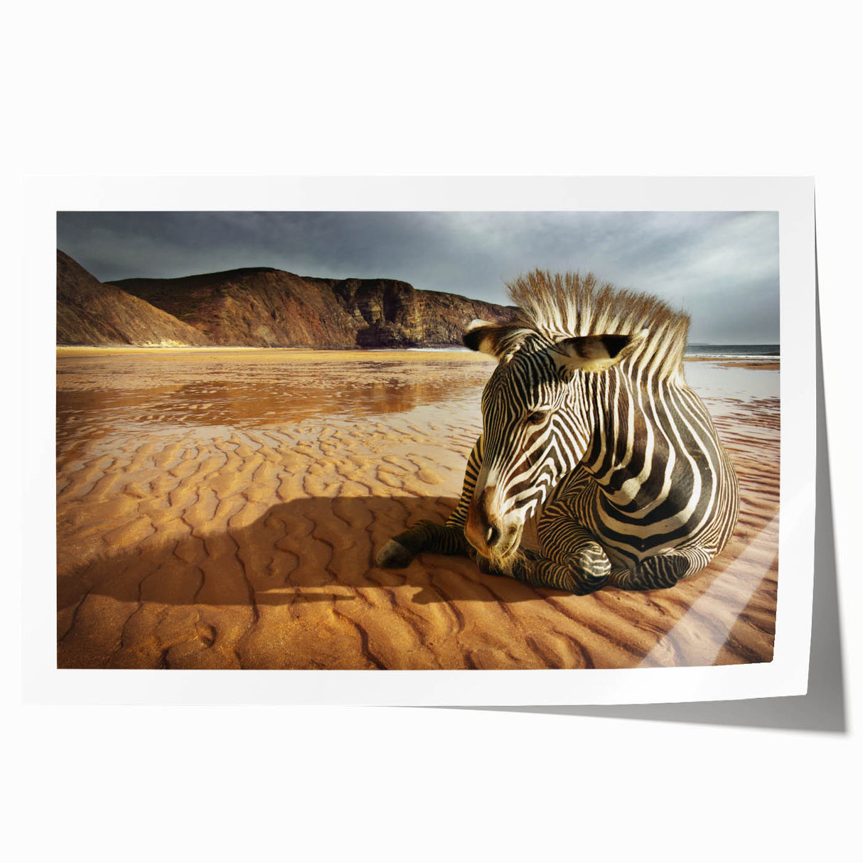 Rolled canvas print showcasing vibrant African tribal wall art featuring intricate patterns and earthy tones, elegantly packaged in a protective cardboard tube for safe shipping.