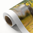 Basset Hound wall art collection on rolled canvas, showcasing playful hound illustrations in vibrant colors, perfect for dog lovers' home decor.