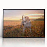 Framed wall art featuring a Beagle design in black acrylic, showcasing a striking front view. Ideal for dog lovers, this modern decor adds charm to any space.