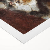 Charming rolled canvas wall art showcasing a colorful Chihuahua design, perfect for dog lovers. Ideal for home decor, featuring vibrant hues and intricate details.