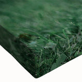 Close-up of a stretched canvas wall art featuring a playful corgi design, showcasing vibrant colors and detailed textures, perfect for dog lovers' home decor.