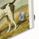 Close-up of a vibrant Dalmatian-themed wall art design printed on acrylic glass, showcasing unique black and white patterns with glossy finish, perfect for dog lovers.