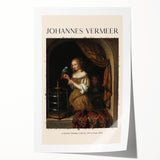 Early Masters collection featuring a Johannes Vermeer design on a rolled print.
