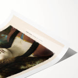 Extra large wall art featuring line art flowers in monochrome, printed on rolled canvas.