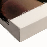 Large art depicting a black and white landscape painting on stretched canvas, suitable for bedroom wall decor.