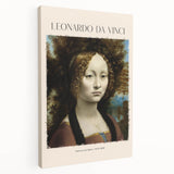 Leonardo da Vinci-inspired large art on stretched canvas, featuring muted earth tones, ideal for kitchen wall art.