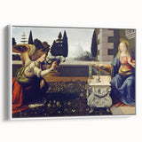 Framed canvas of a vintage-style landscape painting featuring muted earth tones, ideal for bedroom wall art.