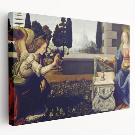 Leonardo da Vinci-inspired artwork on stretched canvas, featuring Renaissance style, suitable for kitchen wall art.