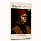 Acrylic print of Leonardo da Vinci-inspired design, featuring muted earth tones, ideal for bedroom or dining room art.