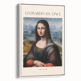 Vintage poster art of a landscape painting on a framed canvas, in muted earth tones, ideal for bedroom wall decor.