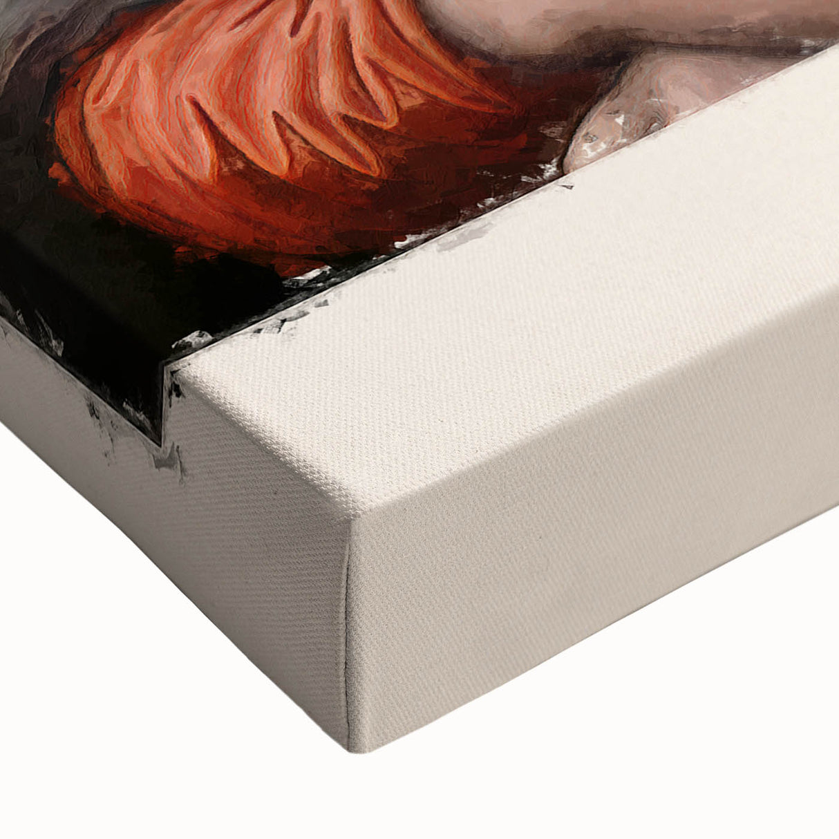 Black and white landscape painting on large canvas, featuring a serene natural scene, ideal for bedroom wall art.