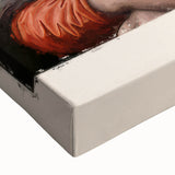 Black and white landscape painting on large canvas, featuring a serene natural scene, ideal for bedroom wall art.