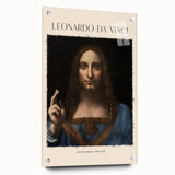 Acrylic print of Leonardo da Vinci-inspired artwork in muted earth tones, suitable for bedroom or dining room decor.