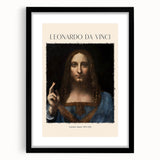 Colorful abstract art print of swirling patterns in vibrant hues on a large black-framed canvas, ideal for living room decor.