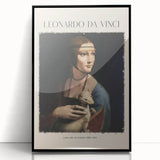 Large abstract wall art featuring a mid-century modernist design in black and white tones, framed in acrylic.