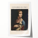 Rolled print of Leonardo da Vinci-inspired floral art in muted earth tones, ideal for art wall dining room.