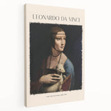 Leonardo da Vinci-inspired large art on stretched canvas, featuring Renaissance style, ideal for kitchen wall decor.