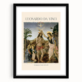 Abstract art print of colorful, textured design on a large black-framed canvas, ideal for living room decor.