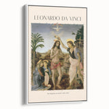 Vintage poster art of a landscape painting on a framed canvas, featuring muted earth tones, ideal for bedroom wall decor.