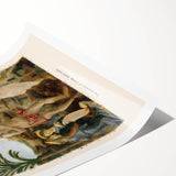 Extra large rolled print featuring line art flowers in monochrome, ideal for large living room wall art.