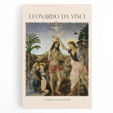 Black and white sketch of Leonardo da Vinci on stretched canvas, ideal for kitchen art.